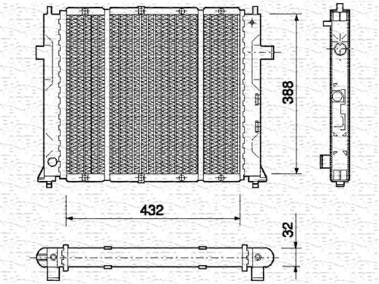 MAGNETI MARELLI Radiators, Motora dzesēšanas sistēma 350213762000